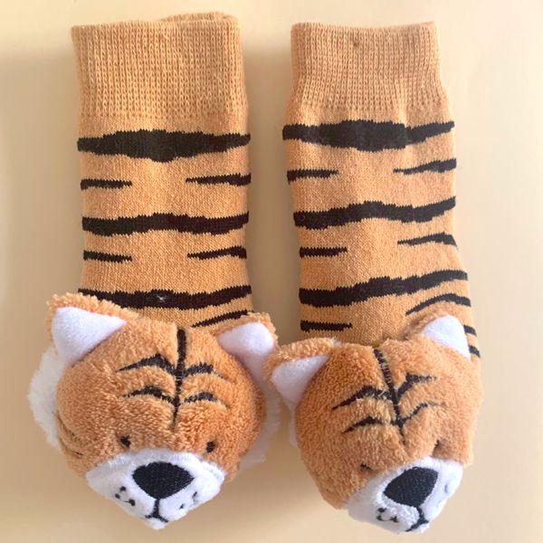 Tiger Boogie Toes Rattle Sock