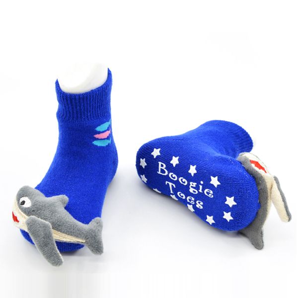 Blue Shark Boogie Toes Rattle Sock