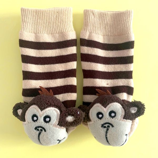 Monkey Boy Boogie Toes Rattle Sock
