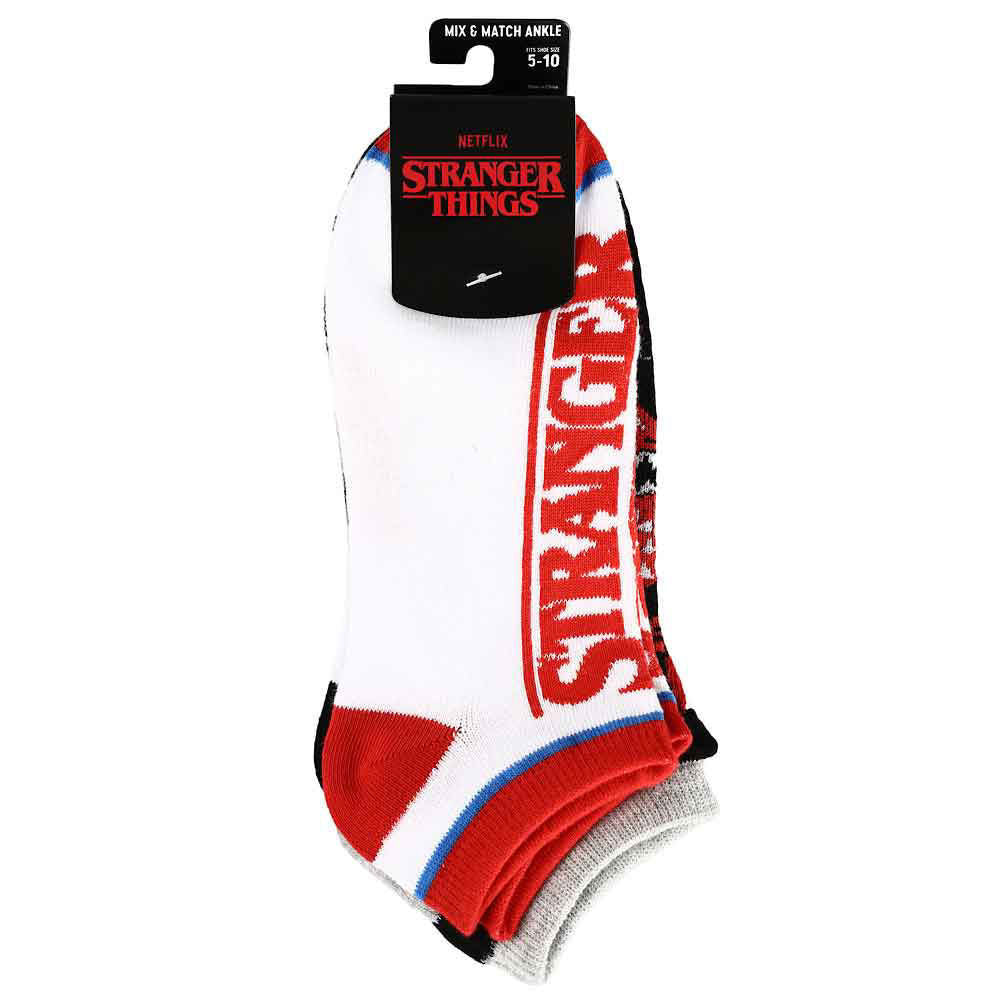 Stranger Things Icons Ankle Socks 5-Pack - Entertainment Earth