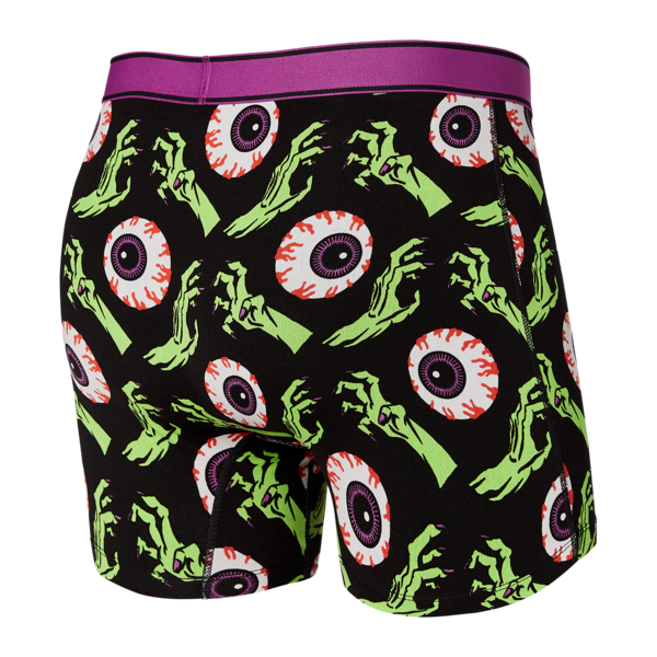 Day Tripper Boxer Brief Fly - Green Zombie Apocalypse