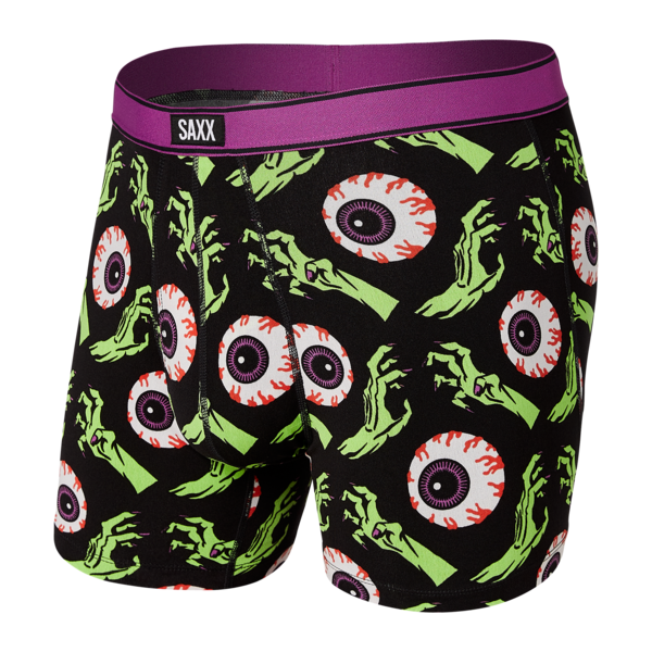 Day Tripper Boxer Brief Fly - Green Zombie Apocalypse